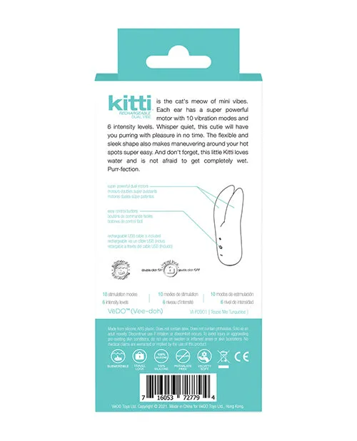 Vedo Kitti Rechargeable Dual Vibe Savvy Co Vibrators