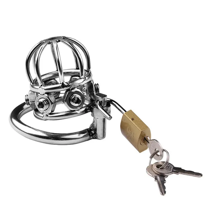 Stainless Steel Rivet Chastity Cage CHASTITY CAGE CO Male Sex Toys