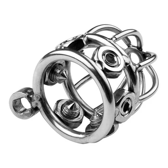 Stainless Steel Rivet Chastity Cage CHASTITY CAGE CO Male Sex Toys