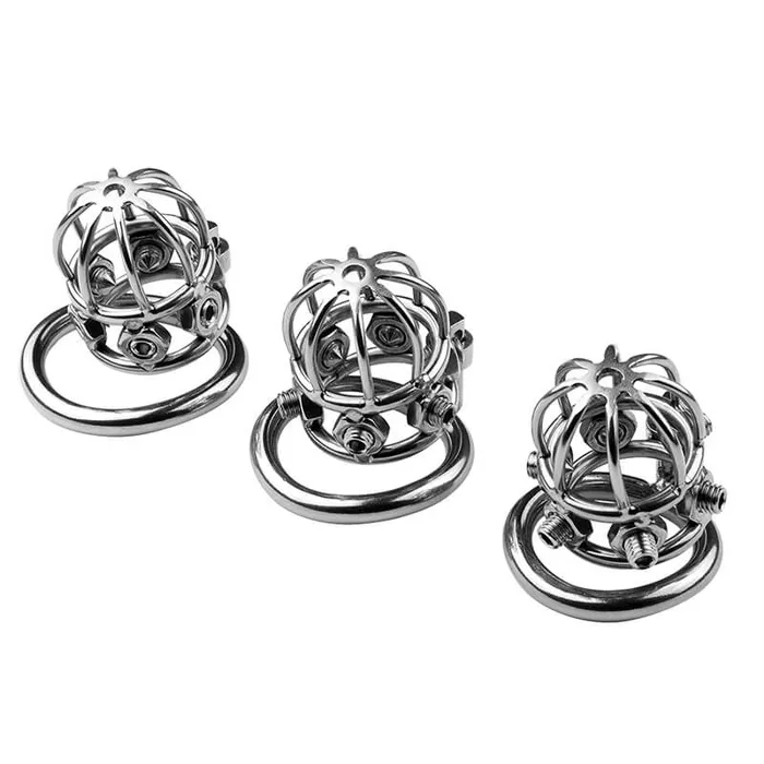 Stainless Steel Rivet Chastity Cage CHASTITY CAGE CO Male Sex Toys