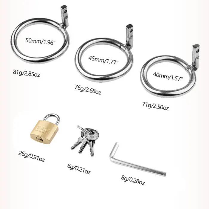 Stainless Steel Rivet Chastity Cage CHASTITY CAGE CO Male Sex Toys