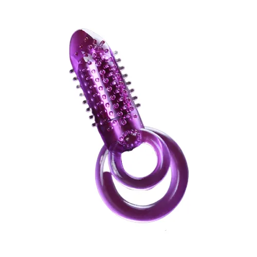EVEs SECRETS Couples Vibrating Dual Cock Ring with Clitoral Bullet Stimulator Sex Toys for Couples