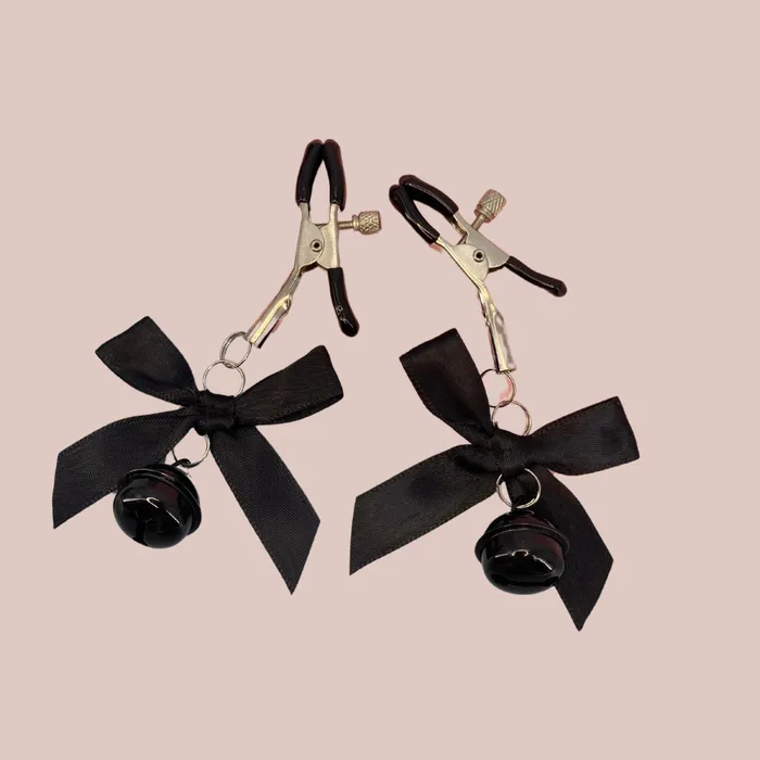 Nipple Clitoral Toys House of Chastity Bow Bell Nipple Clamps