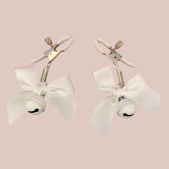 Nipple Clitoral Toys House of Chastity Bow Bell Nipple Clamps