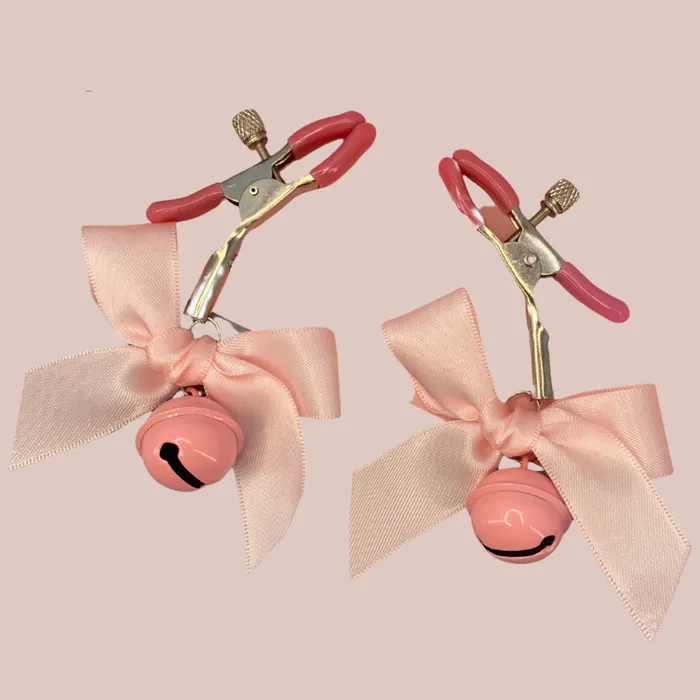 Nipple Clitoral Toys House of Chastity Bow Bell Nipple Clamps