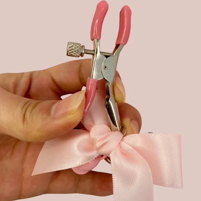 Nipple Clitoral Toys House of Chastity Bow Bell Nipple Clamps