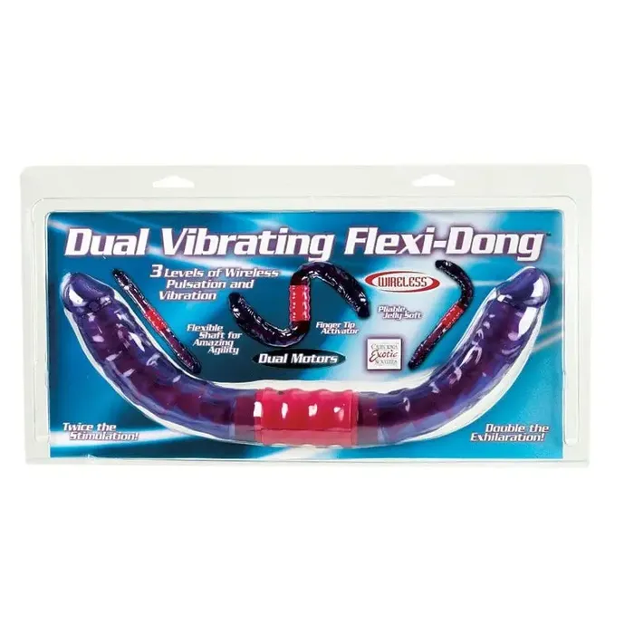 Female Sex Toys CalExotics Dual Vibrating Flexi Dong Female Sex Toys CalExotics Dual Vibrating Flexi Dong