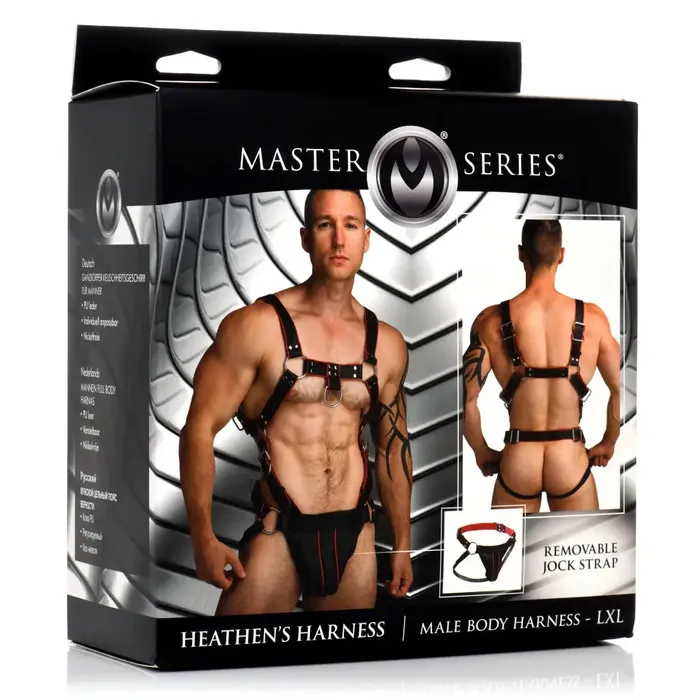 Heathens Male Body Harness XR Brands Female Sex Toys