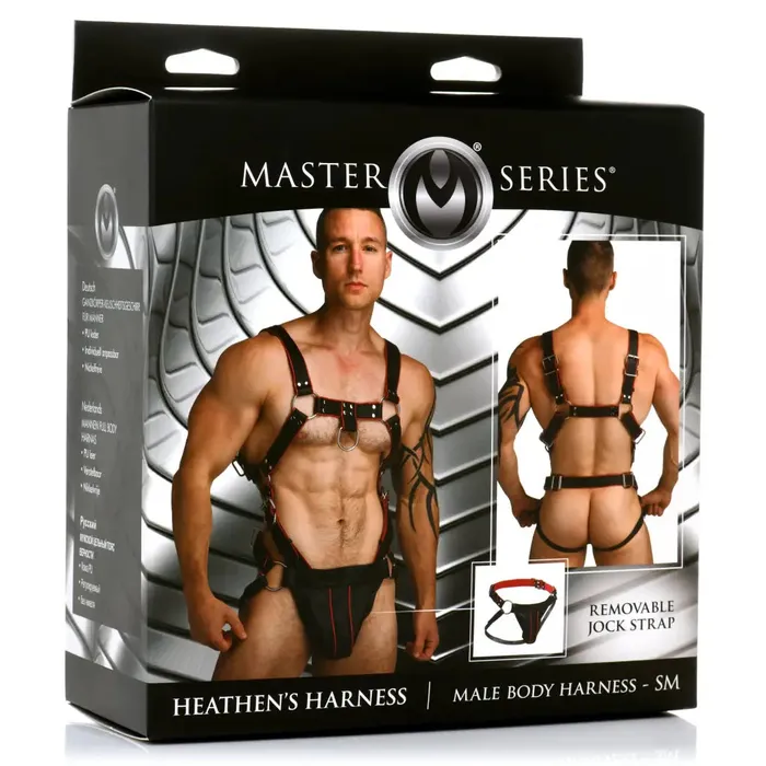 Heathens Male Body Harness XR Brands Female Sex Toys