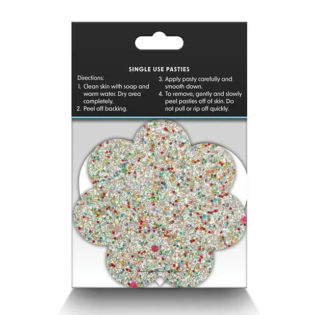 NS Novelties Vibrators Pretty Pasties Heart Flower Glow 2 Pair NS Novelties Vibrators Pretty Pasties Heart Flower Glow 2 Pair