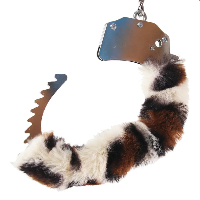 WhipSmart Classic Furry Cuffs in Leopard XGen Female Sex Toys