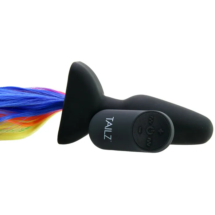 XR Brands Tailz Rainbow Pony Vibrating Anal Plug Male Sex Toys